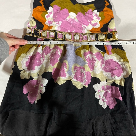 Free People Sweet Lucy Slip Dress Black Pink XS - Picture 13 of 16